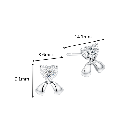 10K Gold Lab Grown Diamond Earrings