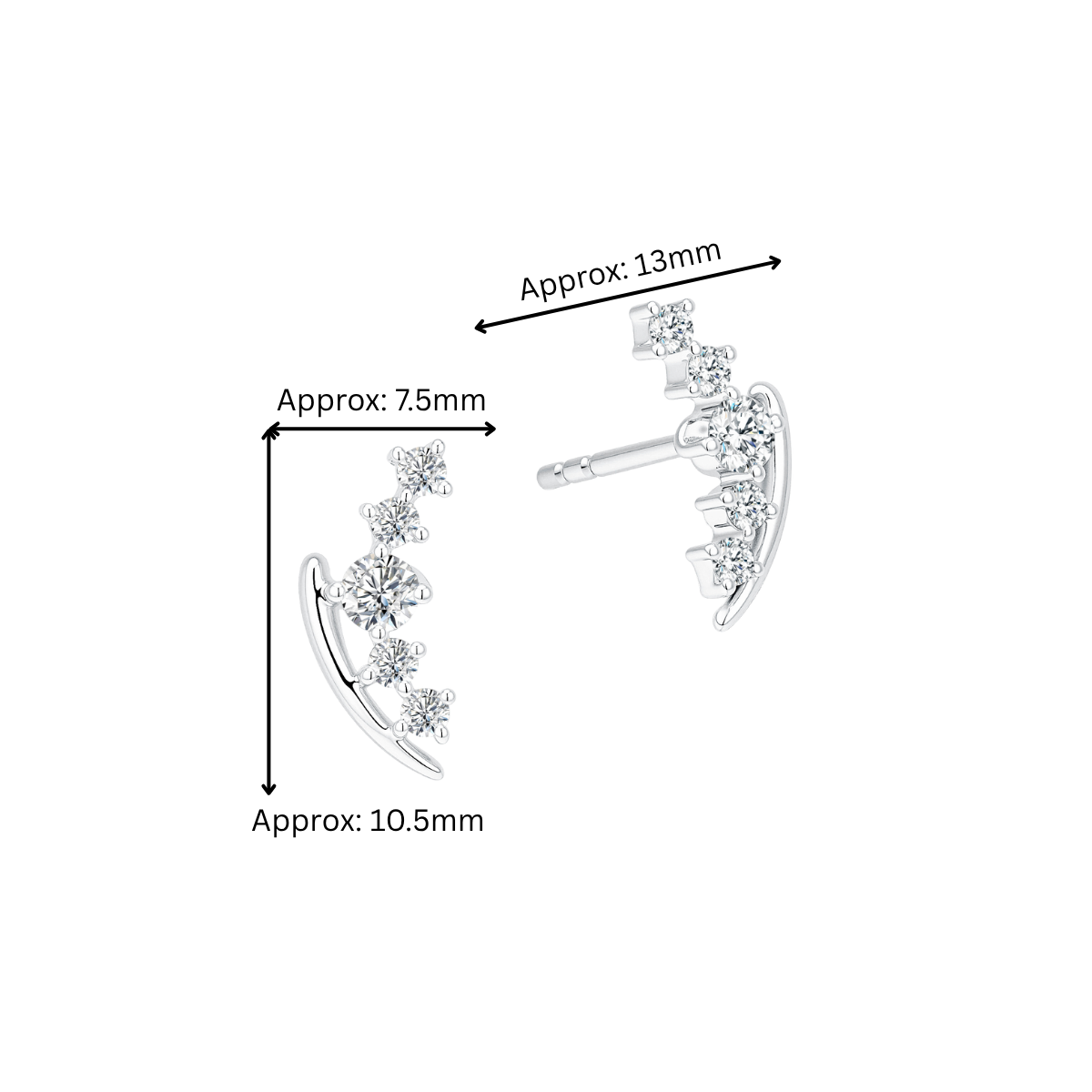 10K Gold Lab Grown Diamond Earrings