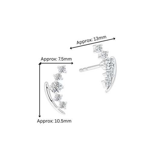 10K Gold Lab Grown Diamond Earrings