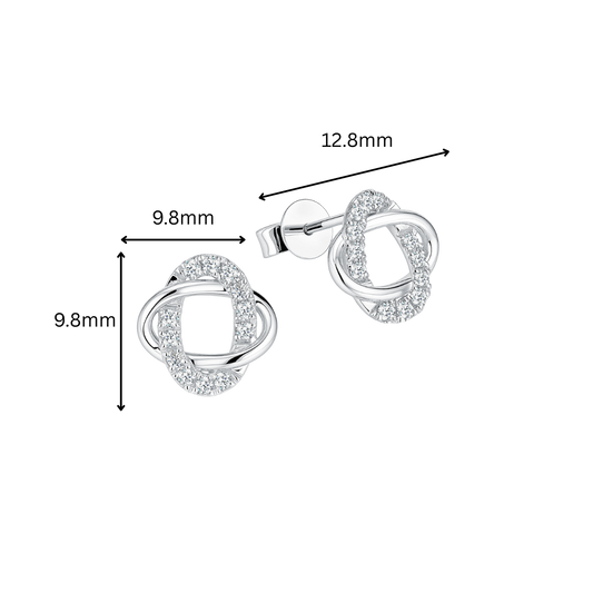 10K Gold Lab Grown Diamond Earrings
