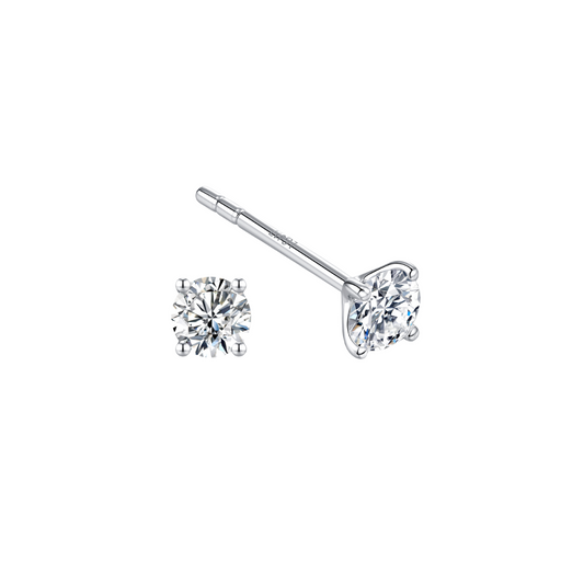 10K Gold Lab Grown Classic Diamond Earrings