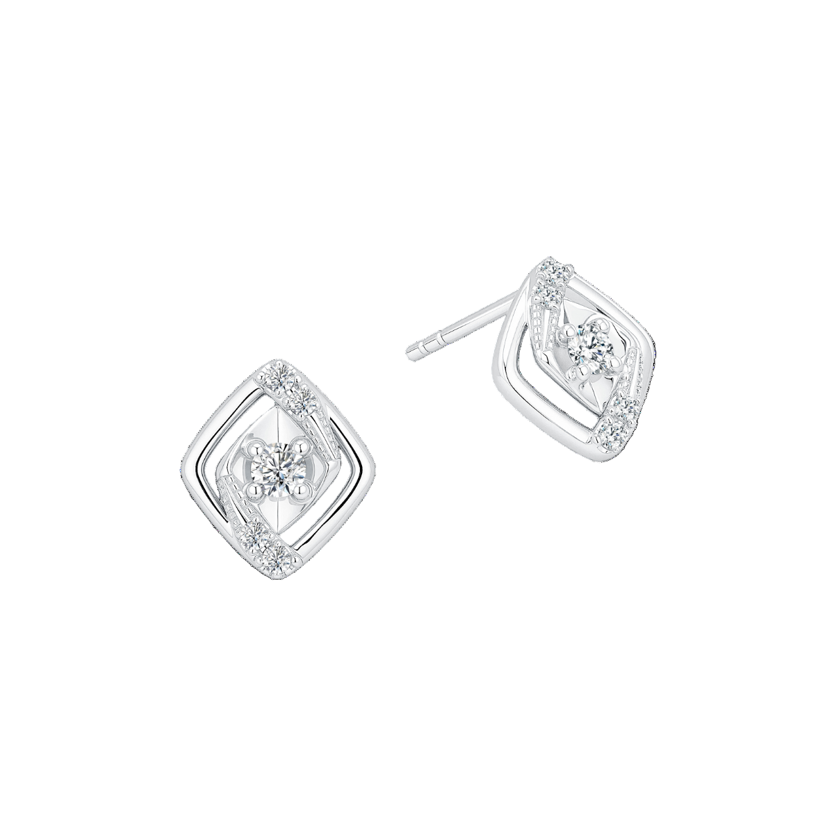 10K Gold Lab Grown Diamond Earrings