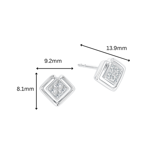 10K Gold Lab Grown Diamond Earrings