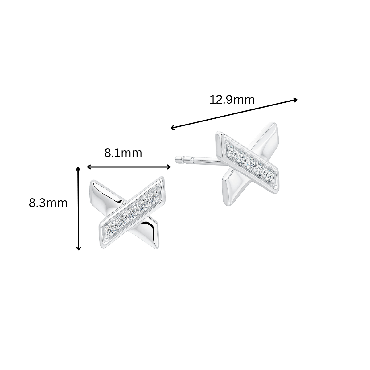 10K Gold Lab Grown Diamond Earrings