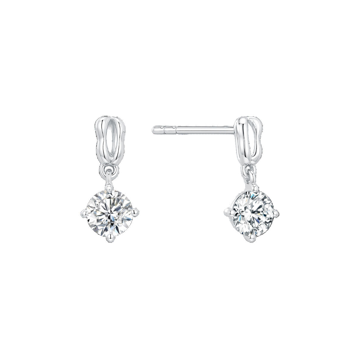 10K Gold Lab Grown Diamond Earrings
