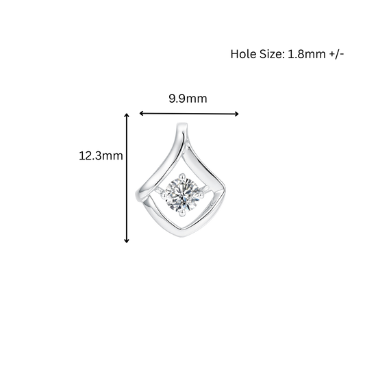 10K Gold Lab Grown Diamond Pendant