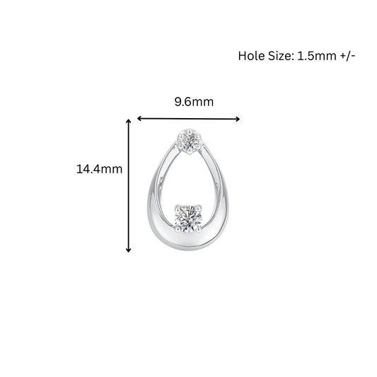 10K Gold Lab Grown Diamond Pendant