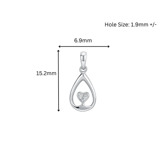 10K Gold Lab Grown Diamond Pendant