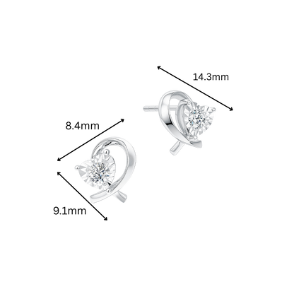10K Gold Lab Grown Diamond Earrings