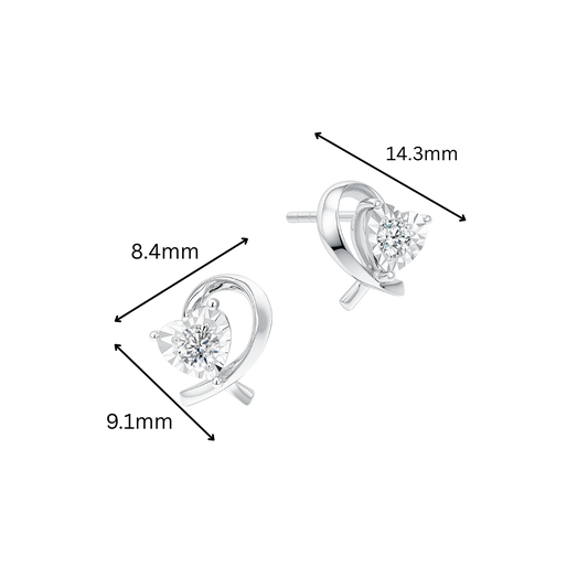 10K Gold Lab Grown Diamond Earrings
