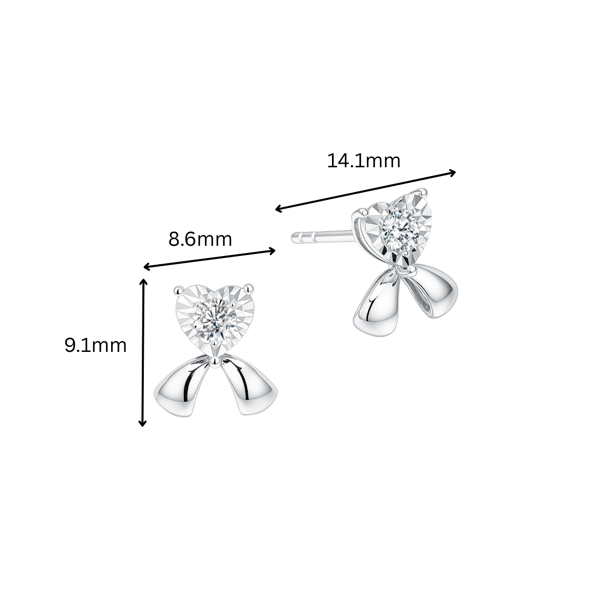 10K Gold Lab Grown Diamond Earrings
