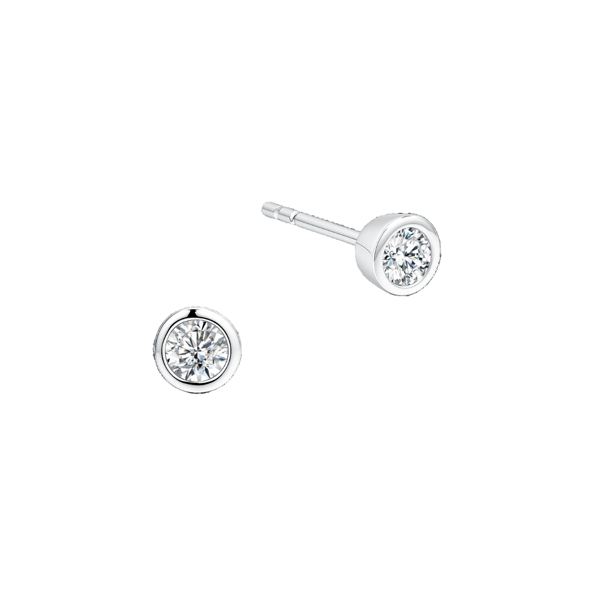 10K Gold Lab Grown Diamond Classic Earrings
