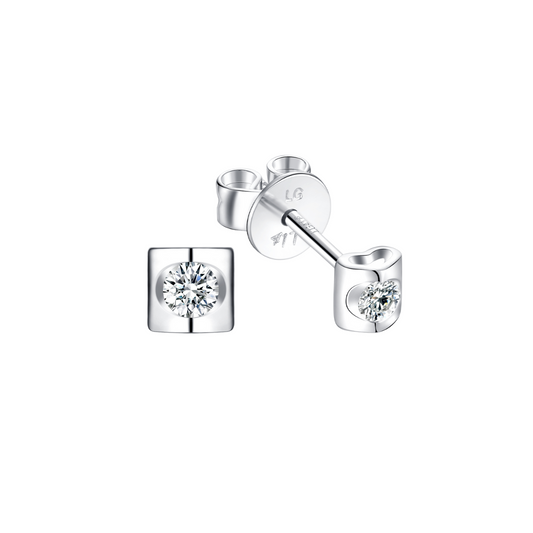 10K Gold Lab Grown Iceberg Diamond Earrings