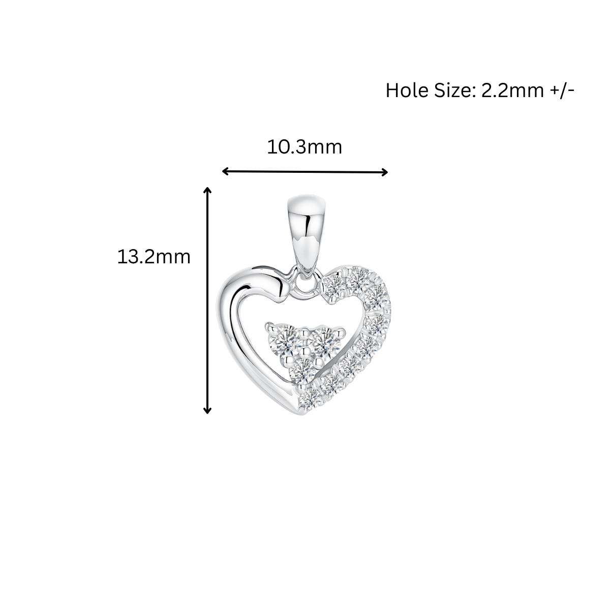 10K Gold Lab Grown Diamond Pendant