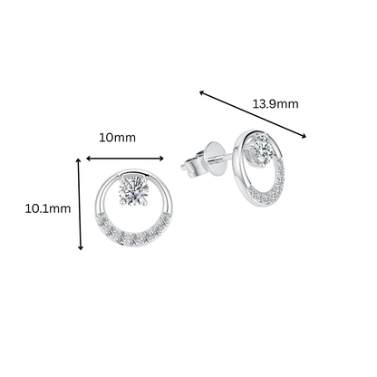 10K Gold Lab Grown Diamond Earrings