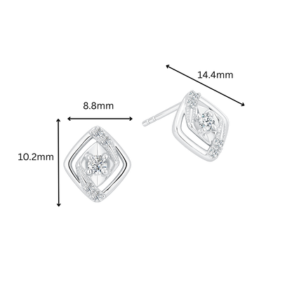 10K Gold Lab Grown Diamond Earrings
