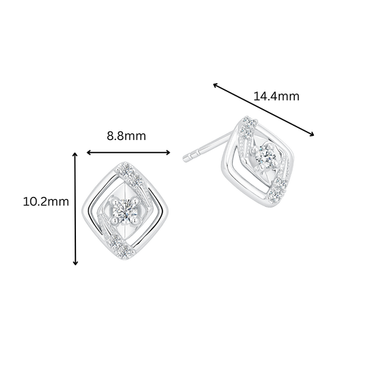 10K Gold Lab Grown Diamond Earrings