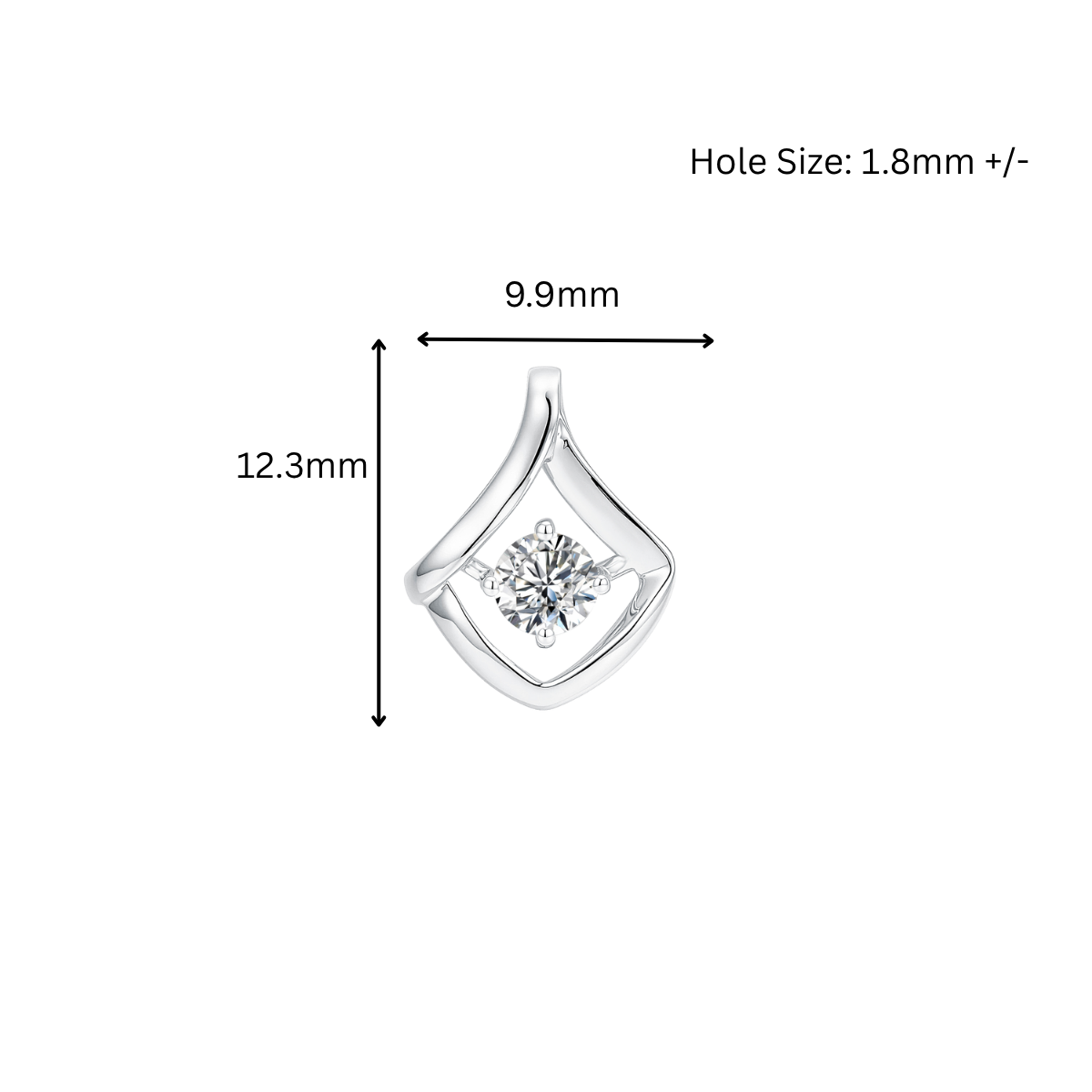 10K Gold Lab Grown Diamond Pendant