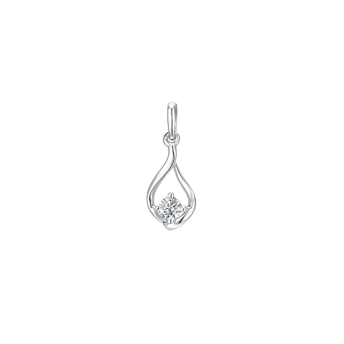 10K Gold Lab Grown Diamond Pendant