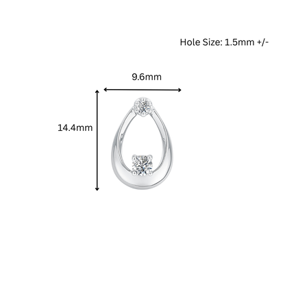 10K Gold Lab Grown Diamond Pendant