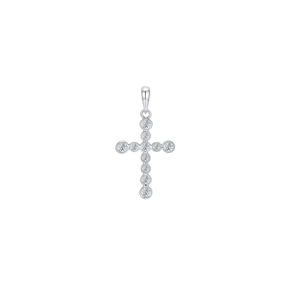 10K Gold Lab Grown Cross Diamond Pendant