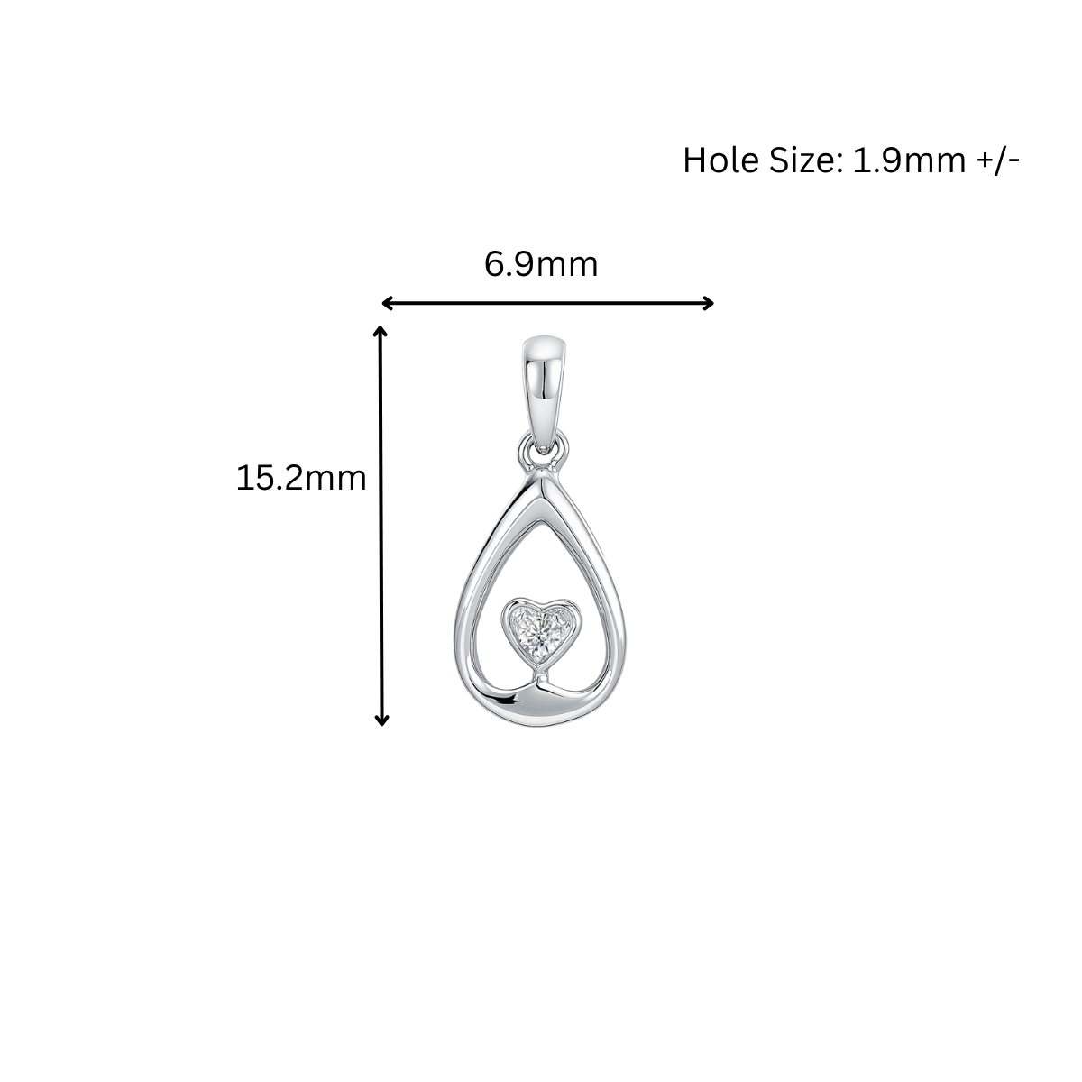 10K Gold Lab Grown Diamond Pendant