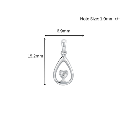 10K Gold Lab Grown Diamond Pendant